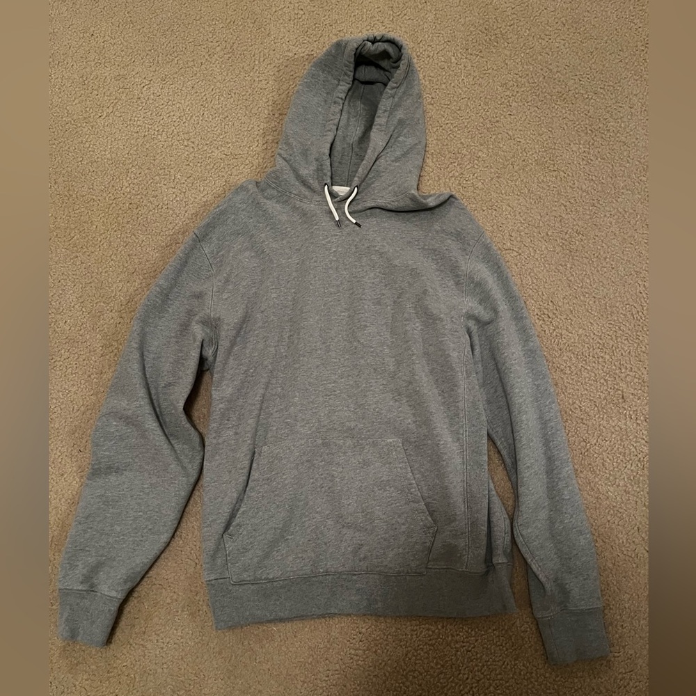 J Crew pullover hoodie grey. XLT.